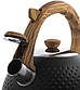 Чайник Ofenbach Whistling Kettle Black 2.7л нержавіюча сталь зі свистком, чорний, фото 5