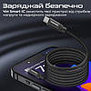 Кабель Promate Springy USB-C to USB-C 60W Power Delivery 1.2 м Black, фото 7