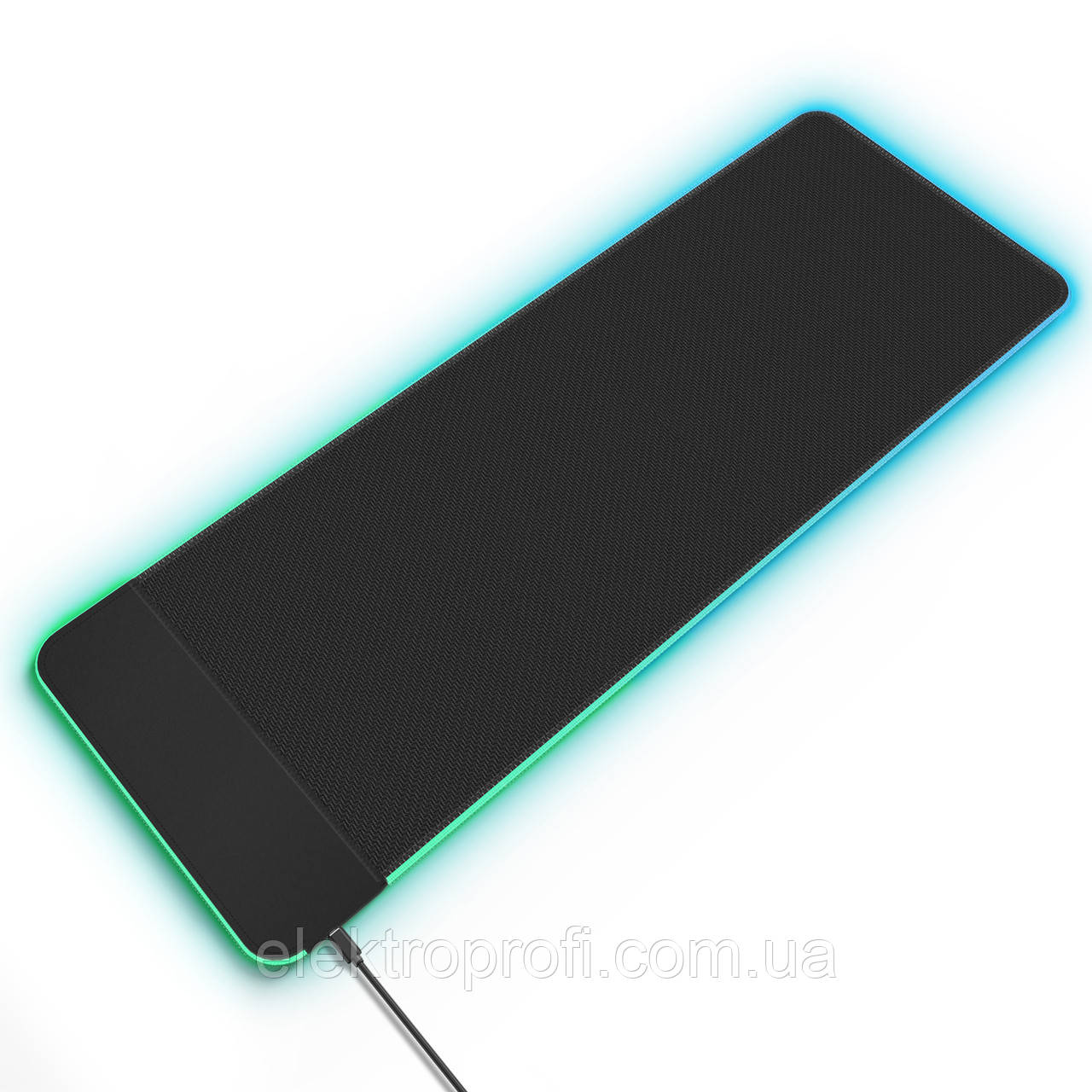 Килимок для миші з бездротовим зарядним пристроєм Choetech (T543-F) RGB Illuminated 15W Wireless Charging Mouse Pad