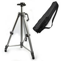 Мольберт тринога портативний алюміній в чохлі чорний 52-155 см