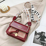 Жіноча сумка 809 крос-боді червона, фото 2