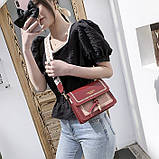 Жіноча сумка 809 крос-боді червона, фото 4