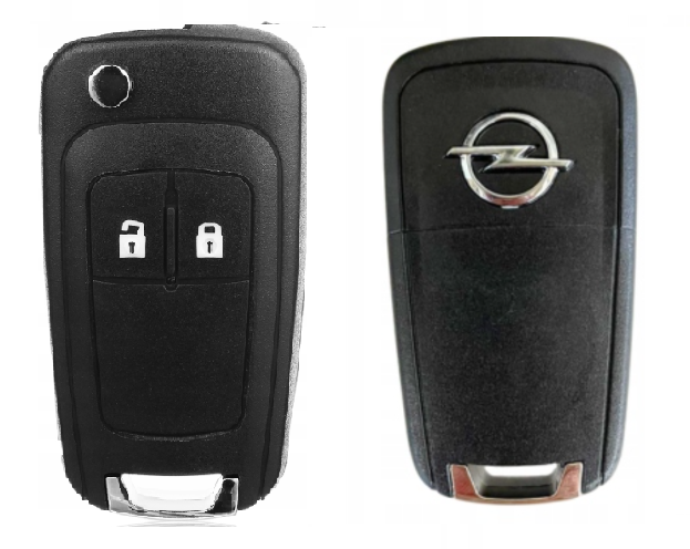 Викидний корпус ключа Opel на 2 кнопки | HU100 | Corsa D, Astra H, Vectra C, Zafira, Insignia