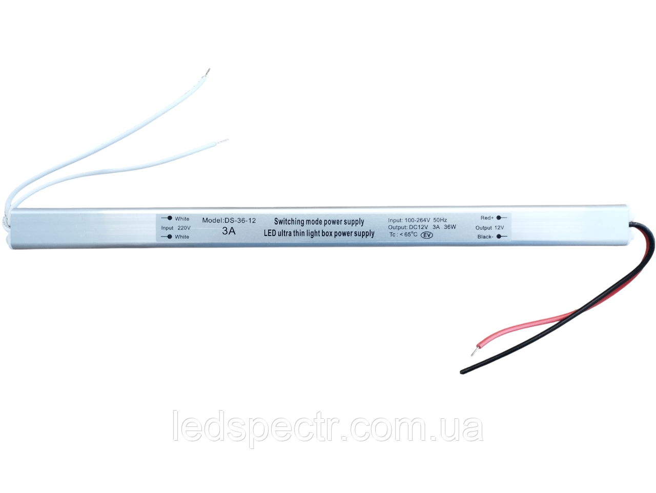Блок живлення ультратонкий OEM Slim DC12 36W 3A, фото 1