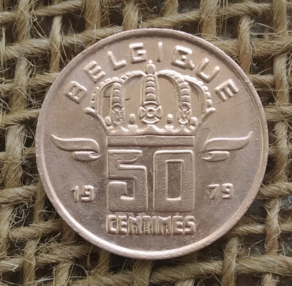 50 сантимiв 1979 року. Бельгiя