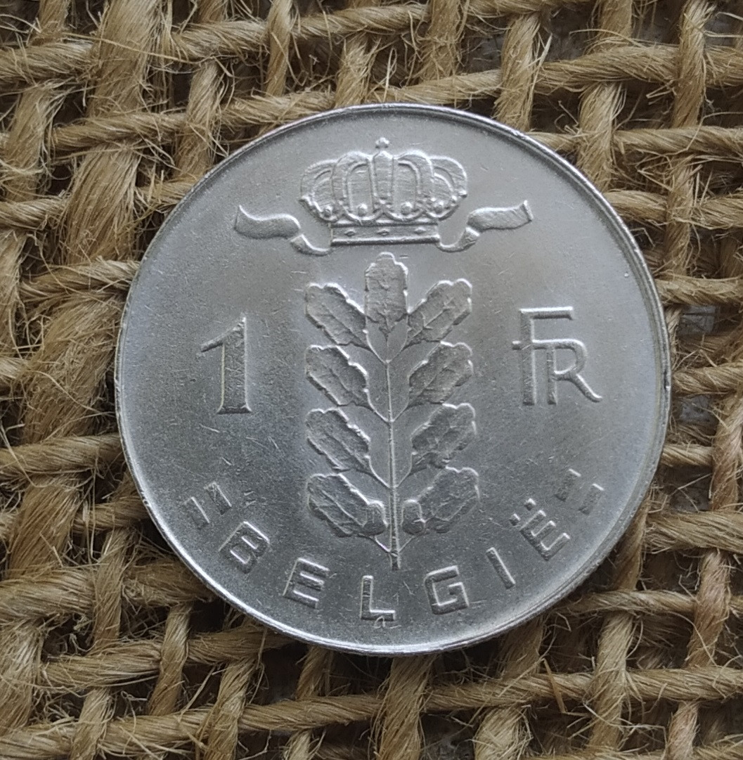1 франк 1972 року. Бельгiя