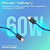 Кабель Promate EcoLine-CC120 USB-C to USB-C 60W Power Delivery 1.2 м Black, фото 3