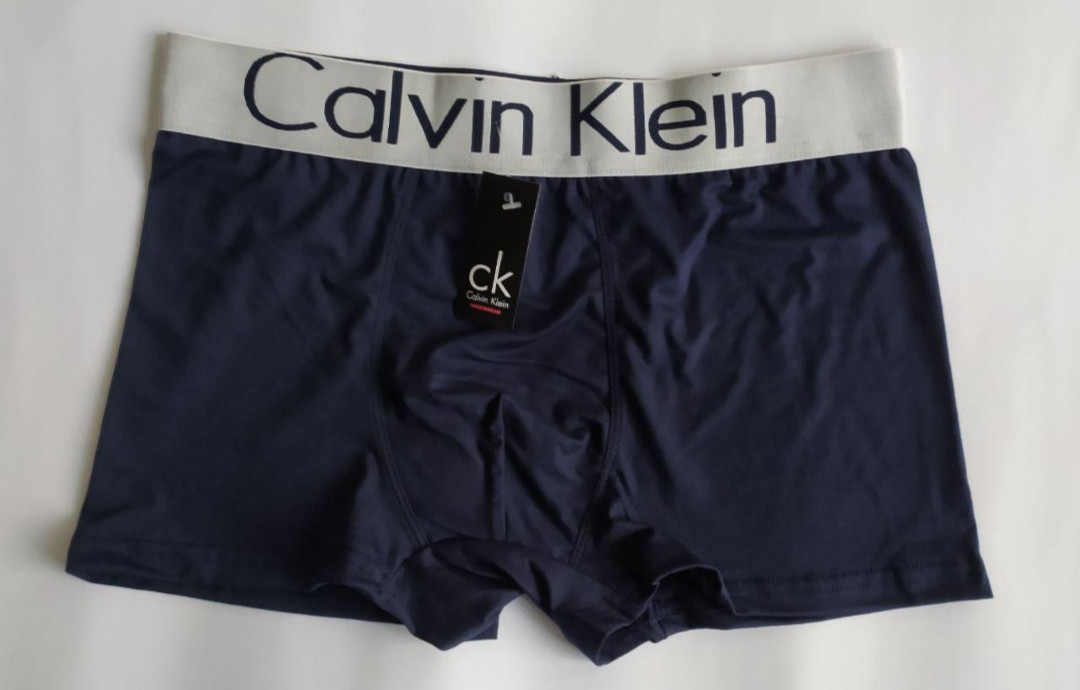 Модні темно-сині чоловічі труси боксери Calvin Klein