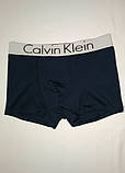 Модні темно-сині чоловічі труси боксери Calvin Klein, фото 3