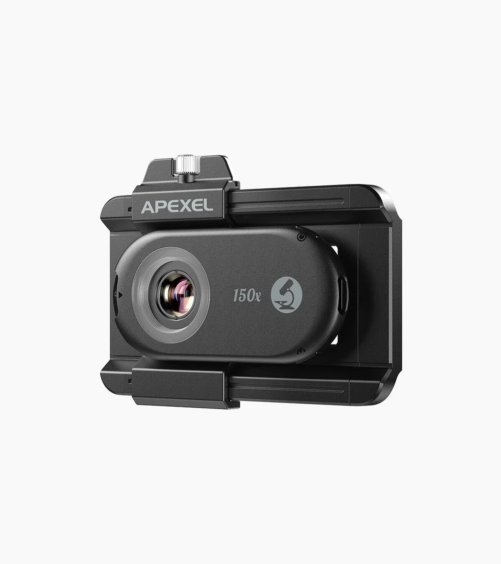 Мікроскоп для телефона 150x підсвітка Apexel APL-MS150