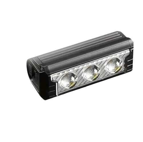 Велосипедний ліхтар акумуляторний світлодіодний LED велоліхтар FY-339B-3LEDP+ IPX5 USB-C Black