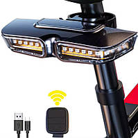 Велоліхтар задній велосипедний ліхтар світлодіодний LED XA-817P+ із зазначенням поворотів (red/yellow)