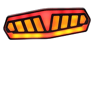 Велоліхтар задній велосипедний ліхтар акумуляторний світлодіодний CNV FY-1828P+ із зазначенням поворотів