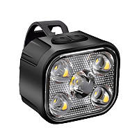 Велоліхтар акумуляторний передній велосипедний ліхтар LED світлодіодний 6 режимів 325P+ Type-C 3-9год Black