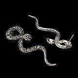 Сережки. Натуральний марказит. Срібло 925., фото 2