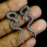 Сережки. Натуральний марказит. Срібло 925., фото 3