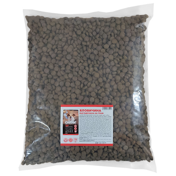 Сухий корм Charm Grass-Fed Beef для собак з яловичиною (поліетилен), 4 кг