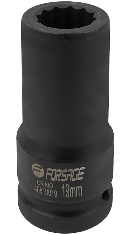 Головка ударна глибока 19мм 3/4" 12гр. Forsage F-46810019