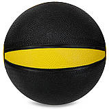 Медбол м'яч медичний Medicine Ball Zelart Жовтий-чорний (вага 1 кг) FI-5122-1, фото 2