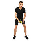 Медбол м'яч медичний Medicine Ball Zelart Жовтий-чорний (вага 1 кг) FI-5122-1, фото 6