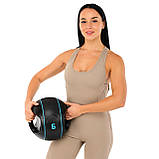 Медбол м'яч медичний дворучний з хватами LiveUp Medicine Ball Чорний (вага 6 кг) LP8111-6, фото 3