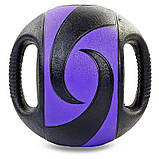 Медбол м'яч медичний дворучний з хватами Record (вага 10) FI-5111-10, фото 3