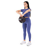 Медбол м'яч медичний дворучний з хватами Zelart (вага 6 кг) TA-7827-6, фото 3