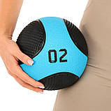 М'яч медичний медбол Medicine Ball LiveUp (вага 2 кг) LP8112-2, фото 2