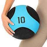 М'яч медичний медбол Medicine Ball LiveUp (вага 10 кг) LP8112-10, фото 6