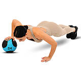 М'яч медичний медбол Medicine Ball LiveUp (вага 4 кг) LP8112-4, фото 2