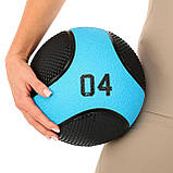 М'яч медичний медбол Medicine Ball LiveUp (вага 4 кг) LP8112-4, фото 3