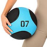 М'яч медичний медбол Medicine Ball LiveUp (вага 7 кг) LP8112-7, фото 2