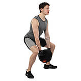 Насипна гиря пісочна SandBell Crossfit Zelart Чорний (вага 15 кг) TA-7823-15-1, фото 7