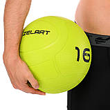 Слембол набивний м'яч для кросфіту та фітнесу Slam Ball Mdbuddy Салатовий (вага 16 кг) FI-1774-16, фото 6