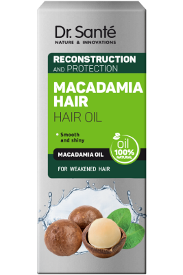 Масло для волосся Dr.Sante Macadamia Hair Відновлення та захист 50 мл, фото 1