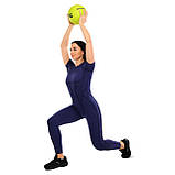 Слембол набивний м'яч для кросфіту та фітнесу Slam Ball Mdbuddy Салатовий (вага 6 кг) FI-1774-6, фото 5