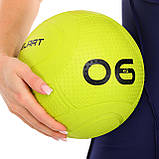 Слембол набивний м'яч для кросфіту та фітнесу Slam Ball Mdbuddy Салатовий (вага 6 кг) FI-1774-6, фото 6