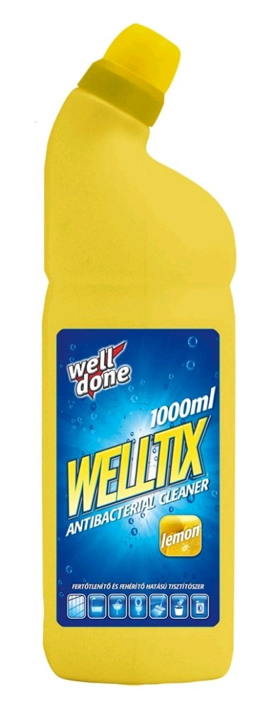 Антибактеріальне миючий засіб Well Done Welltix Lemon 1л