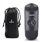 Портативна еспресо-кавоварка Wacaco Nanopresso сіра, механічна, для меленої кави, фото 3