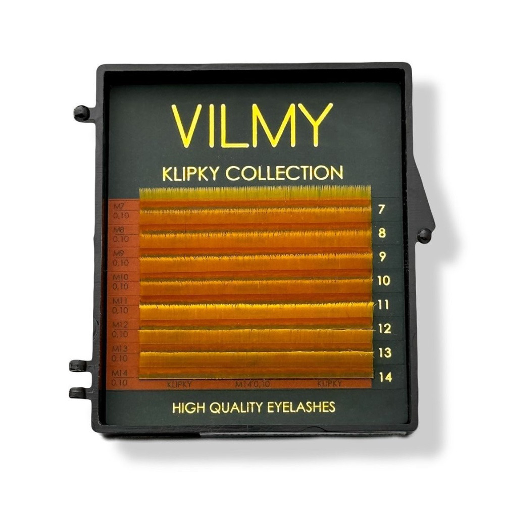 Вії Vilmy KLIPKY color mix yellow 8 ліній