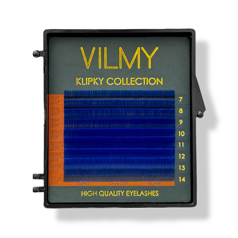 Вії Vilmy KLIPKY color mix blue 8 ліній