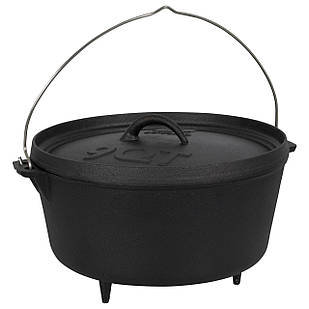 Казан з кришкою Bo-Camp Dutch Oven Cast Iron 31 cm / 7.1 L Black (2122415)