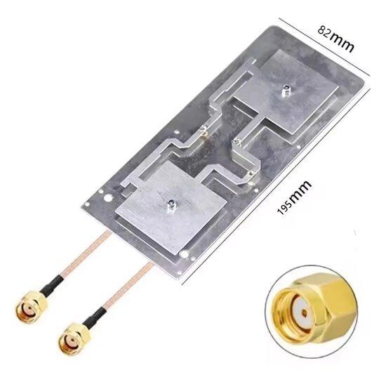 Антена-пластина 2440-2570MHz 9-12dBi, до 60W, RP SMA-male (гніздо)