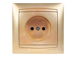 Розетка 1-на Сакура золото LMR1220 Лємансо