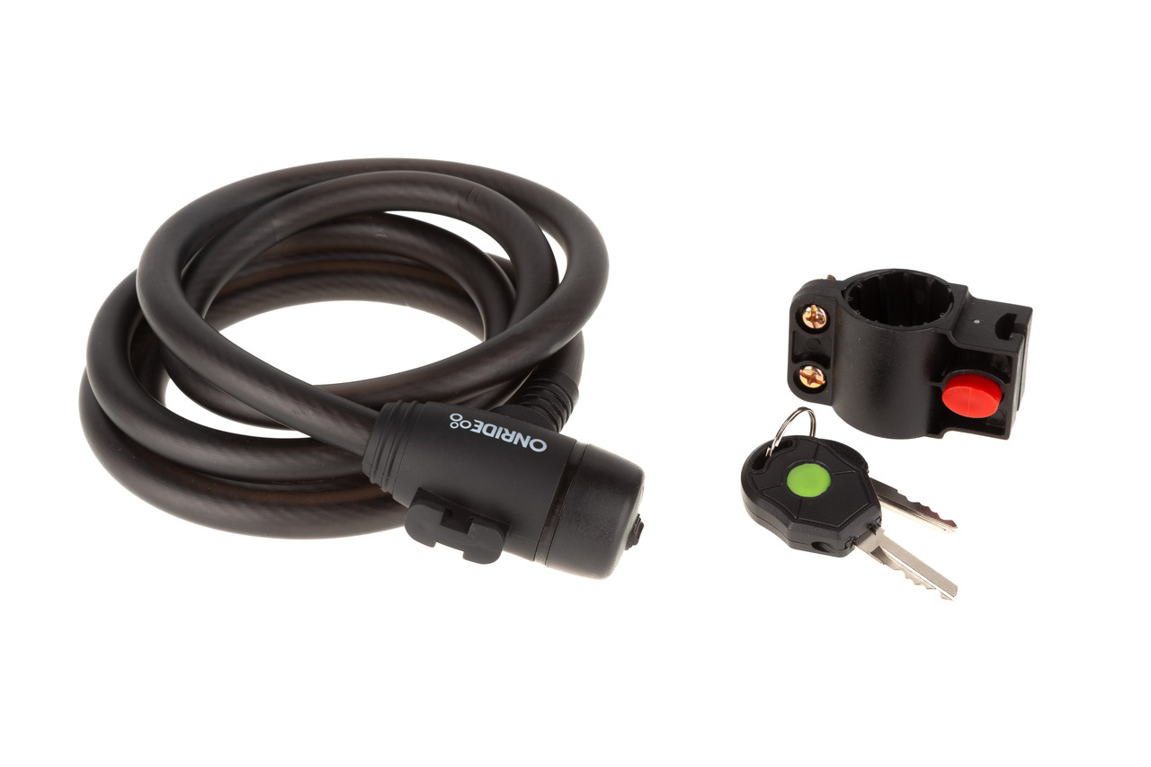 Замок ONRIDE Wide спіральний, під ключ, з кріпленням 10x1500 мм