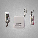 Павербанк зі швидкою зарядкою 10000мАг, Power Bank з двома вбудованими кабелями Lightning і Type-C, 120W Lotso, фото 3