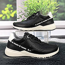 Кросівки жіночі Paolla чорні еко-шкіра з перфорацією 4860, фото 2