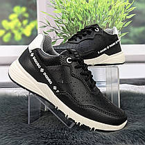 Кросівки жіночі Paolla чорні еко-шкіра з перфорацією 4860, фото 3