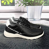 Кросівки жіночі Paolla чорні еко-шкіра з перфорацією 4860, фото 4