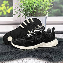 Кросівки жіночі Paolla чорні еко-шкіра з текстильними вставками 4865, фото 4